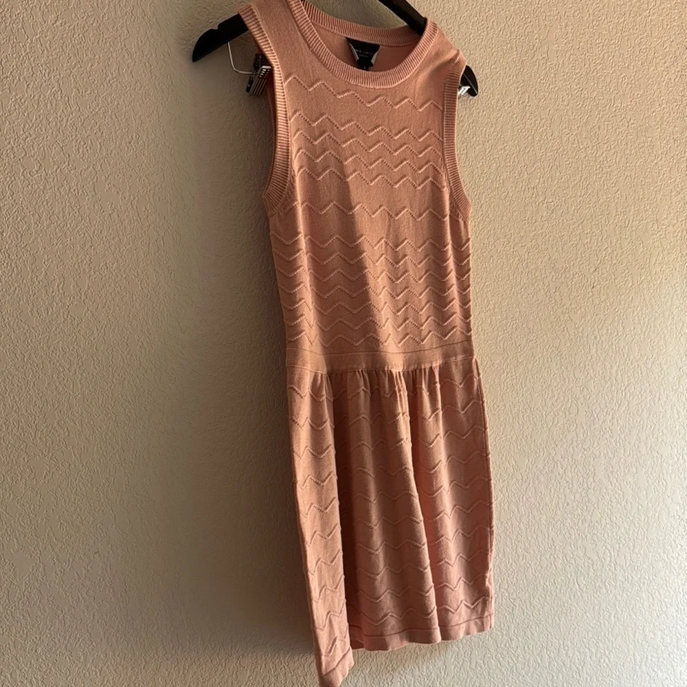 Romeo & Juliet Couture Pink Ribbed Sheath Mini Dress - Picture 3 of 5